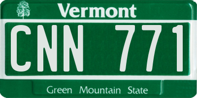 VT license plate CNN771