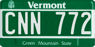 VT license plate CNN772