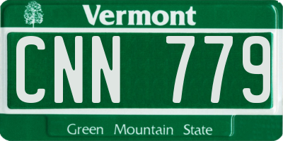 VT license plate CNN779