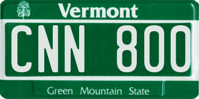 VT license plate CNN800