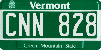VT license plate CNN828