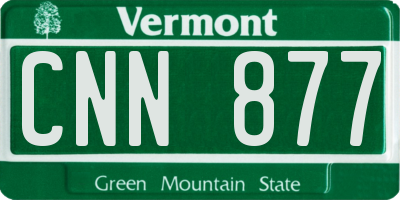 VT license plate CNN877