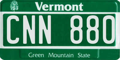 VT license plate CNN880