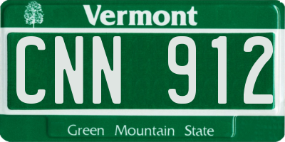 VT license plate CNN912