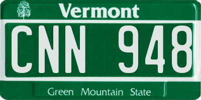 VT license plate CNN948