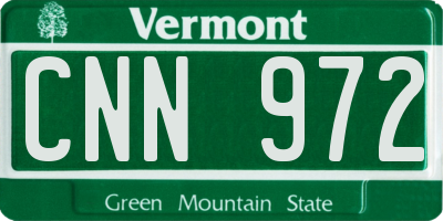 VT license plate CNN972