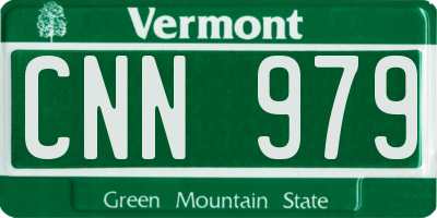 VT license plate CNN979