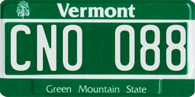VT license plate CNO088