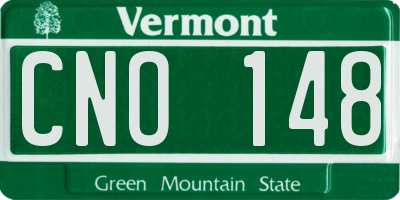 VT license plate CNO148