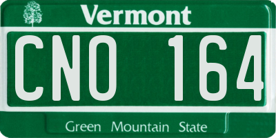VT license plate CNO164