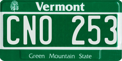 VT license plate CNO253