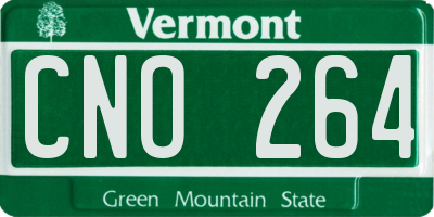 VT license plate CNO264