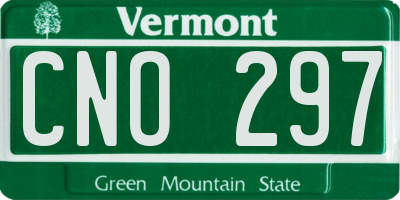 VT license plate CNO297
