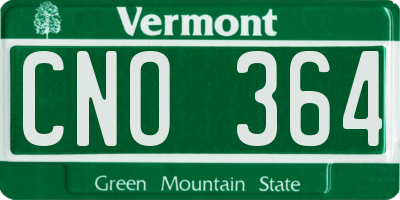 VT license plate CNO364