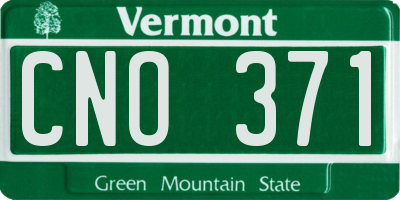 VT license plate CNO371