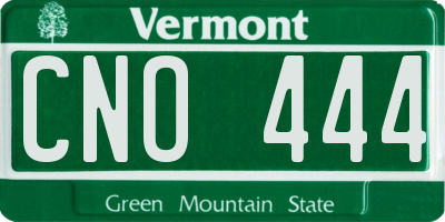 VT license plate CNO444