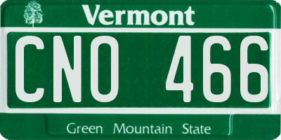 VT license plate CNO466