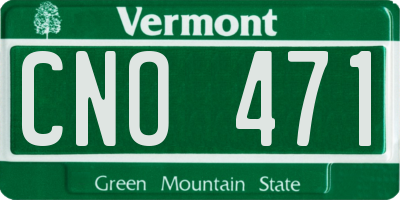 VT license plate CNO471