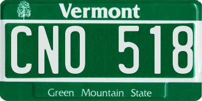 VT license plate CNO518