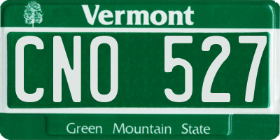 VT license plate CNO527