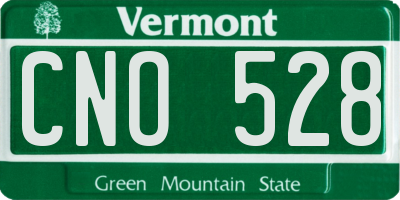 VT license plate CNO528