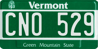 VT license plate CNO529