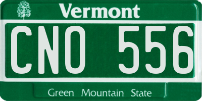 VT license plate CNO556