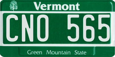 VT license plate CNO565