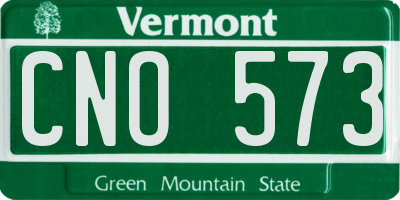 VT license plate CNO573
