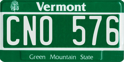 VT license plate CNO576
