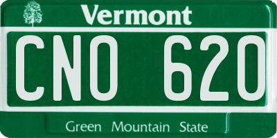 VT license plate CNO620
