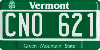 VT license plate CNO621
