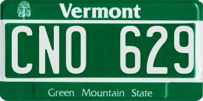 VT license plate CNO629