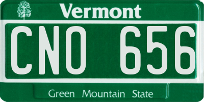 VT license plate CNO656