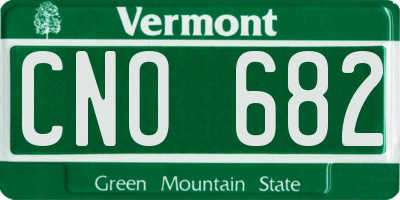 VT license plate CNO682