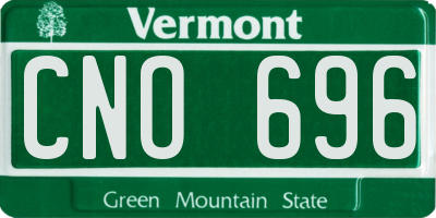 VT license plate CNO696