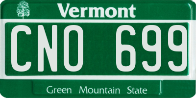 VT license plate CNO699