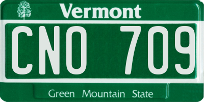 VT license plate CNO709
