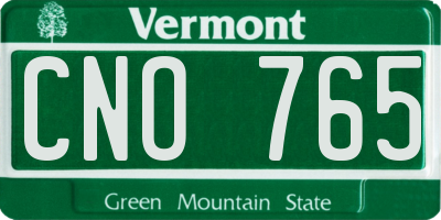 VT license plate CNO765