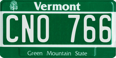 VT license plate CNO766