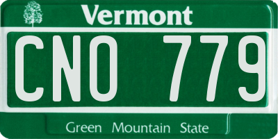 VT license plate CNO779