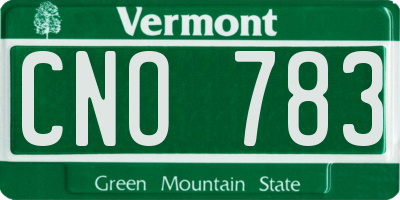 VT license plate CNO783