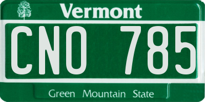 VT license plate CNO785