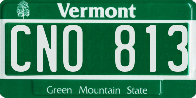 VT license plate CNO813
