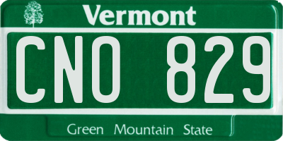 VT license plate CNO829