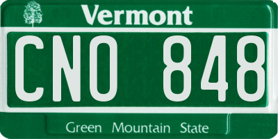 VT license plate CNO848