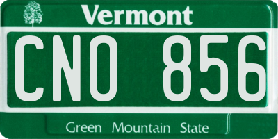 VT license plate CNO856