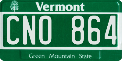 VT license plate CNO864