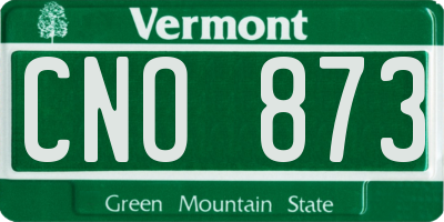 VT license plate CNO873