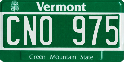 VT license plate CNO975